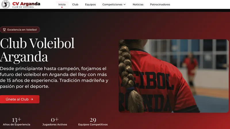 Captura de Club Voleibol Arganda